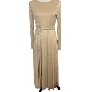Anne Klein women’s gold midi dress